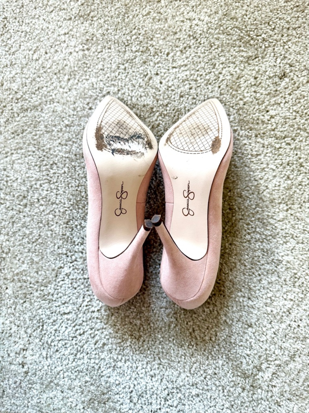 Jessica Simpson Nude Pink Pointed Toe Stiletto Pumps - Picture 4 of 7